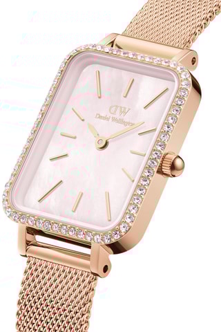 Montre à quartz en acier - Doré rose et rose