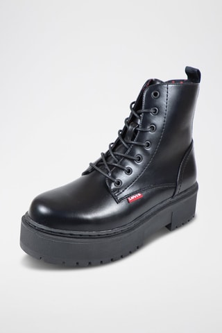 Leren Enkellaarzen Stivaletti - Zwart