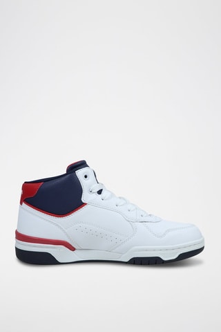 Sneakers Dereck - Wit en Marineblauw