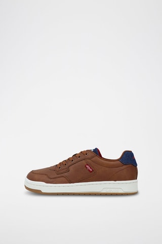 Sneakers Kingdom - Cognacbruin en Marineblauw