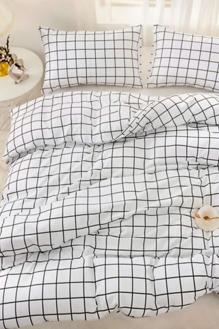 Juego de nórdico de algodón 47 hilos/cm² Pled - Negro