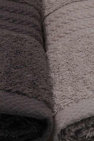 4 toallas de tocador - Negro y gris oscuro - 30 x 50 cm