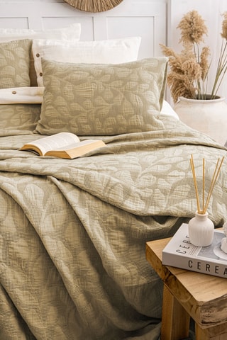 Conjunto de colcha - Caqui