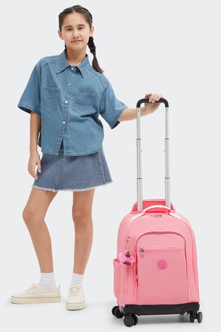 Rugtas met Wieltjes New Zea - Koraalrood