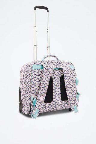 Rugtas met Wieltjes Giorno - Roze en Marineblauw