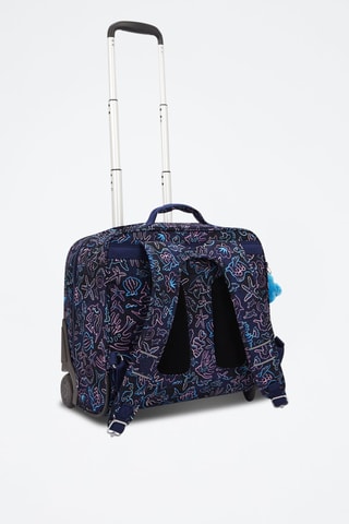 Rugtas met Wieltjes Giorno - Marineblauw en Poederroze