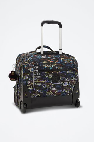 Rugtas met Wieltjes Giorno - Zwart en Blauw