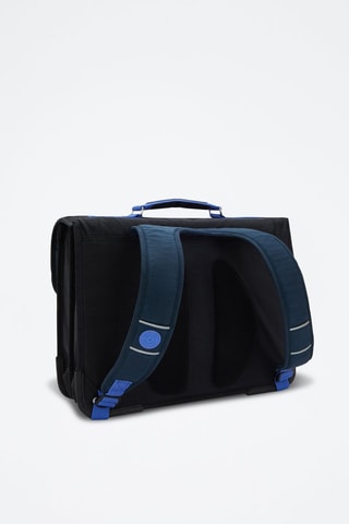 Boekentas Preppy - Zwart en Donkerblauw