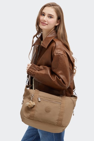 Trendy Handtas Art - Donkerbeige