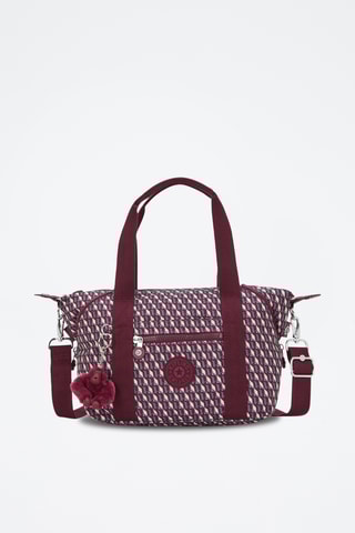 Handtas Art - Bordeauxrood en Ecru