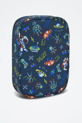 Etui - Petrolblauw en Zwart