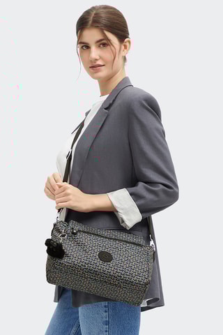 Schoudertas Elysia - Donkergrijs en Zwart