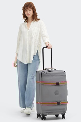 Weekendtrolley Spontaneous M - Lichtgrijs en Zwart - 66 cm