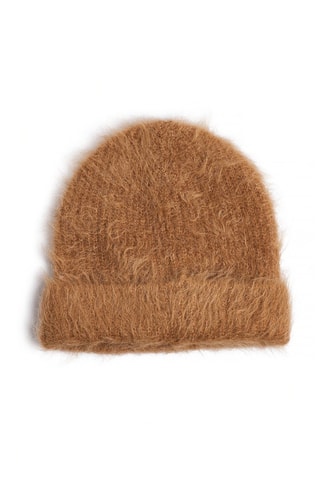 Bonnet en alpaga - Marron