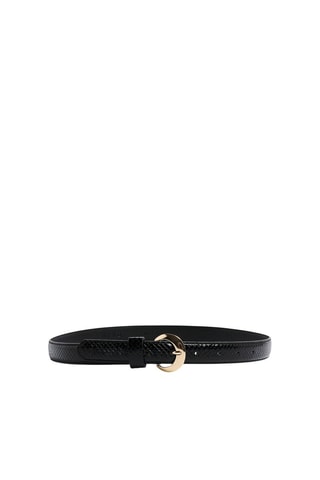 Ceinture vernie - Noir 