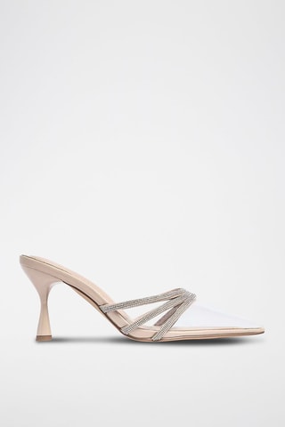 Mules à talons - Blanc