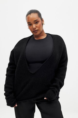 Pull en alpaga - Noir