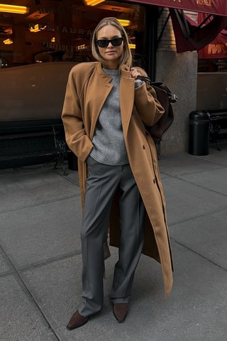 Pantalon droit - Gris foncé