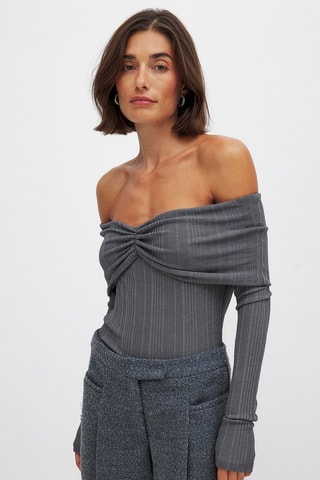 Top - Gris foncé