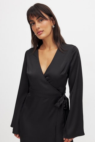 Robe portefeuille - Noir