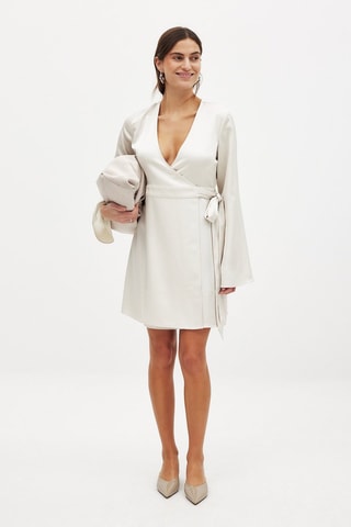 Robe portefeuille - Ecru