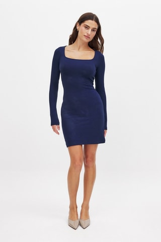 Robe fourreau - Bleu marine