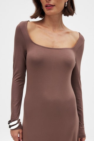 Robe longue - Marron