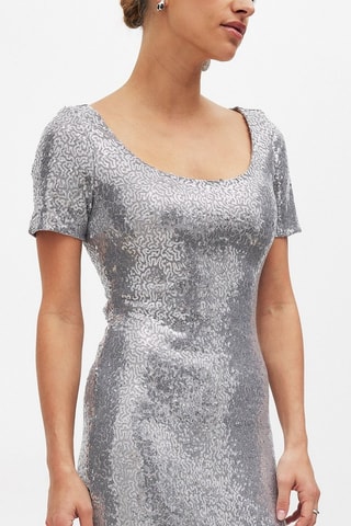 Robe droite - Argenté