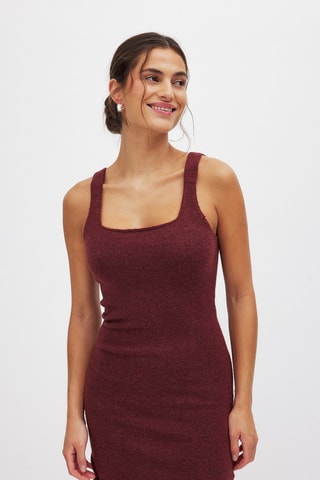 Robe droite - Bordeaux