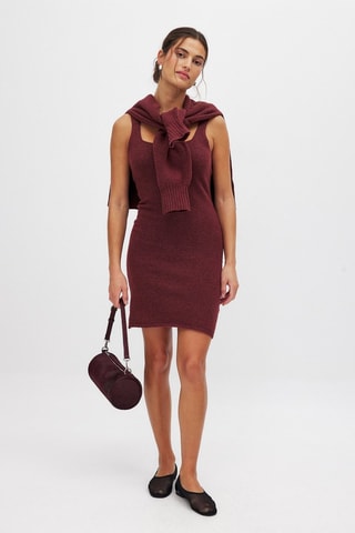 Robe droite - Bordeaux