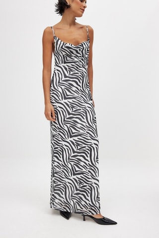 Robe droite - Noir et blanc