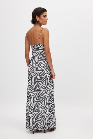 Robe droite - Noir et blanc