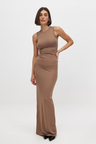 Robe longue - Taupe