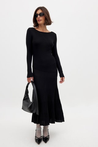 Robe midi - Noir