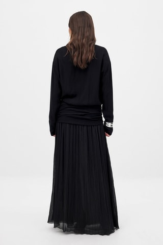 Robe trompe-l’œil - Noir