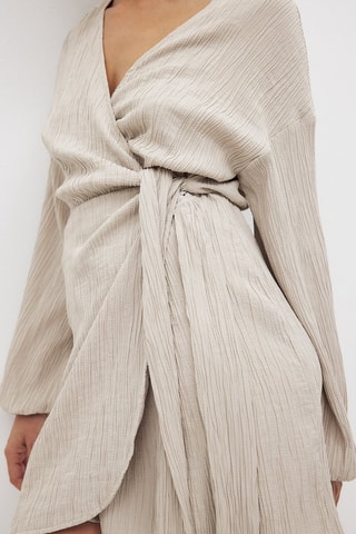 Robe portefeuille - Beige