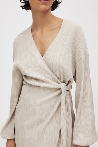 Robe portefeuille - Beige