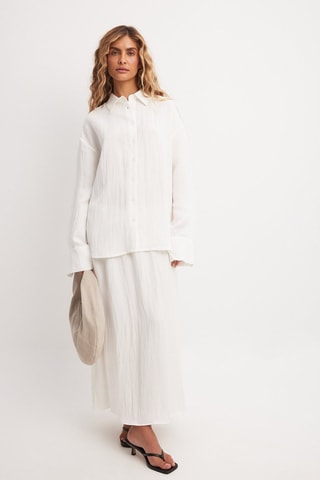 Chemisier oversize - Blanc