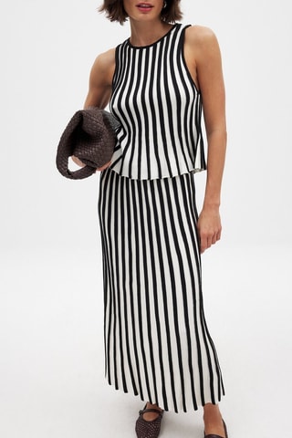 Jupe longue - Noir et blanc