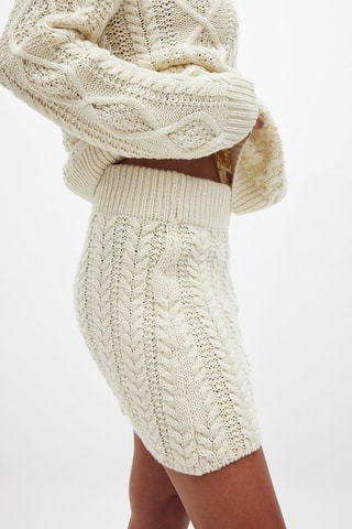 Jupe fourreau - Ecru