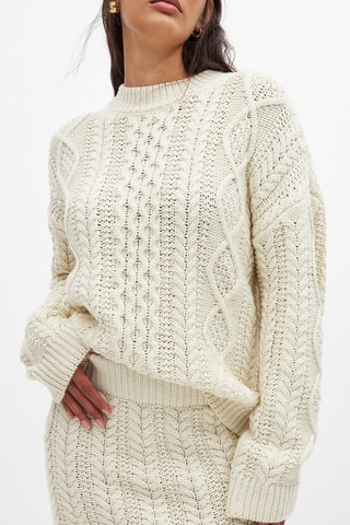 Jupe fourreau - Ecru