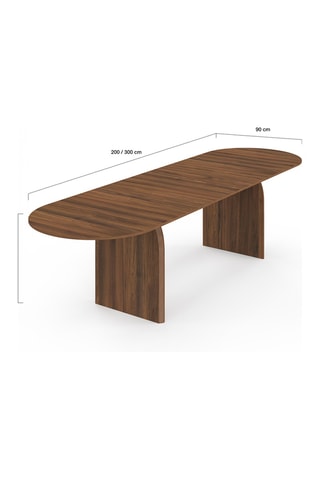 Mesa extensible Japandi - 200/300 x 75 x 90 cm