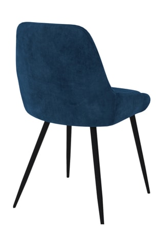 2 sillas Olivia - 47,5 x 79 x 54 cm - Tapizado de terciopelo