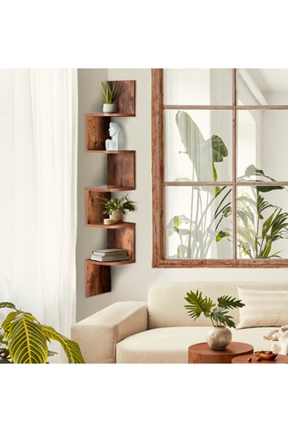 Estante mural esquinero Isa - 20 x 120 x 20 cm