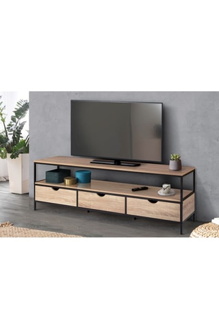 Mueble de TV Memphis de 3 cajones - 160 x 50 x 40 cm