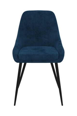 4 sillas Olivia - L47,5 x A79 x P54 cm - Tapizado de terciopelo