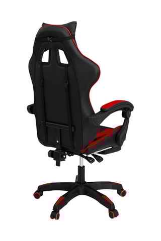 Silla con ruedas - Negro y rojo