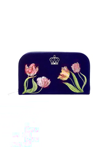 Funda para joyas de terciopelo Royal - Azul rey y rojo