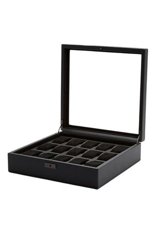 Estuche para relojes de piel vegana Axis - Negro