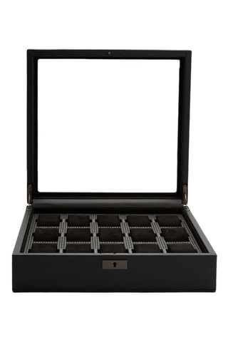 Estuche para relojes de piel vegana Axis - Negro